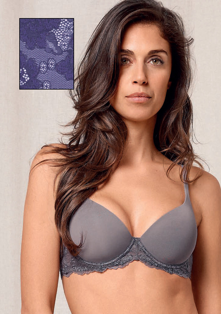 Lormar Mousse Pizzo podprsenka pre ženy 85 C Švestková