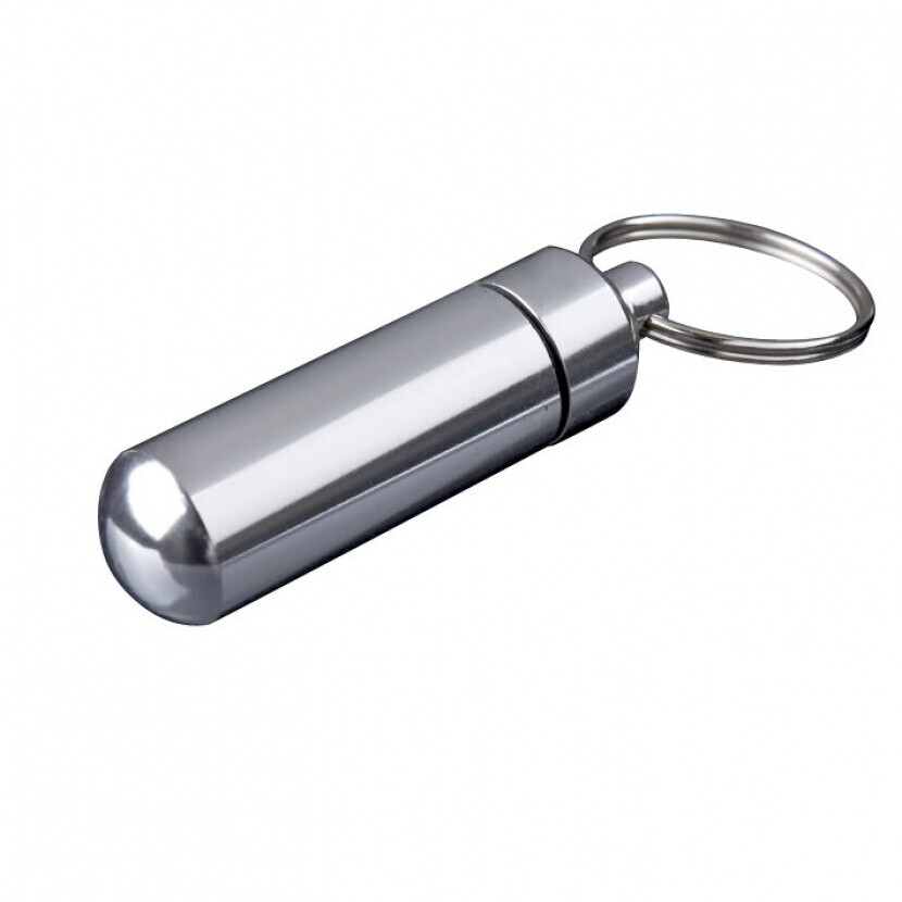 Zásobník na lieky - strieborný