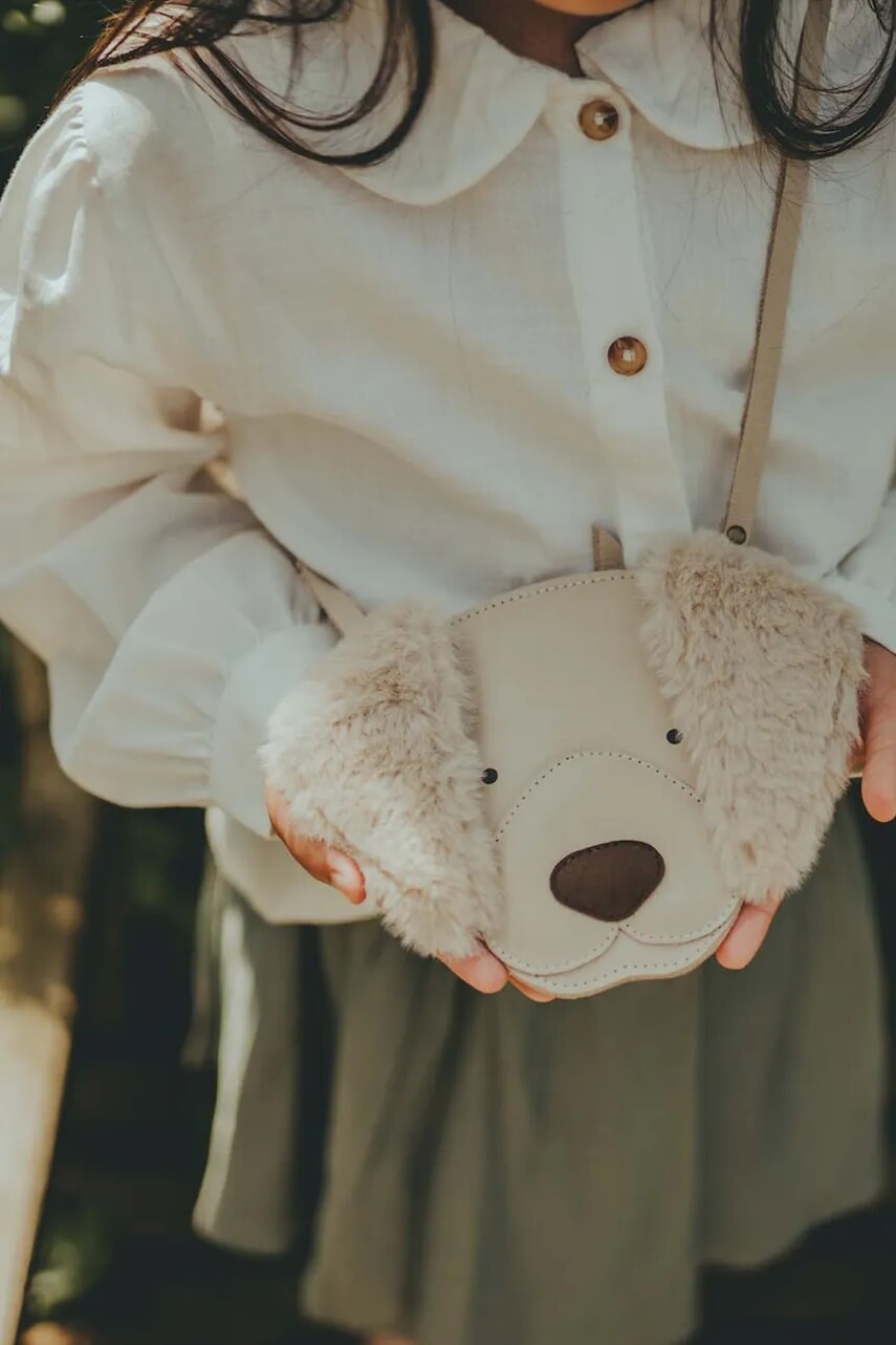 Detská kožená kabelka Donsje Britta Exclusive Purse Golden Retriever