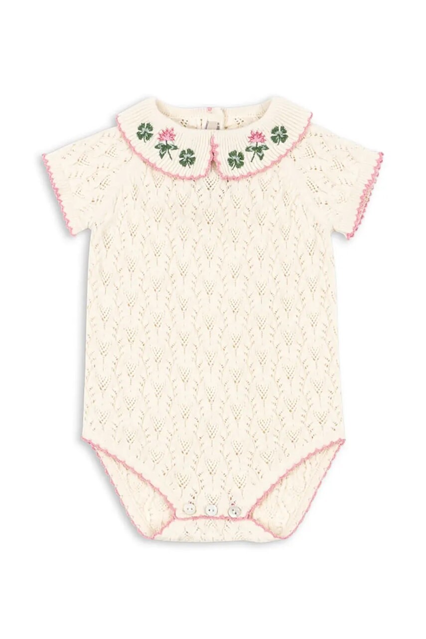 Detské body s prímesou vlny Konges Sløjd ROSIER ROMPER