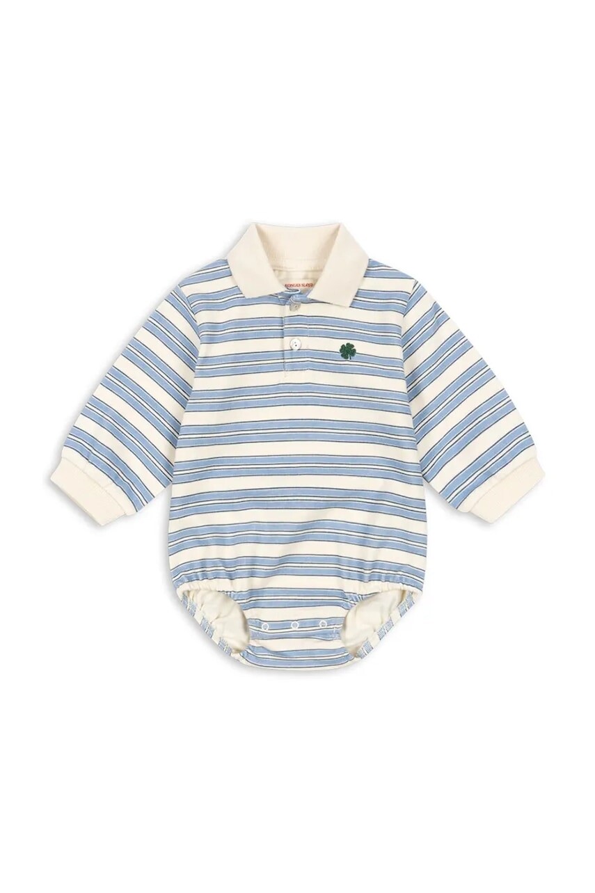 Bavlnené body pre bábätká Konges Sløjd SPOTTY ROMPER GOTS