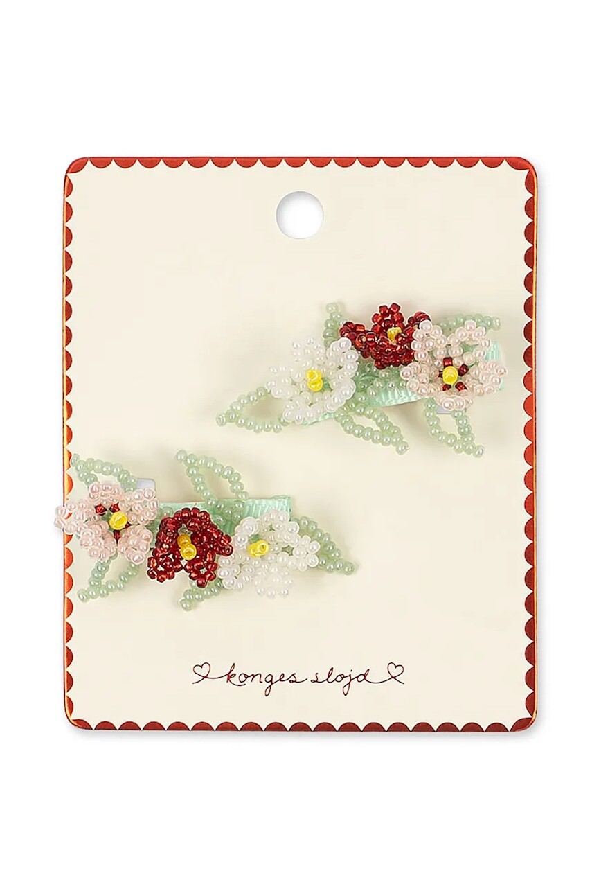 Detské sponky Konges Sløjd 2 PACK FLOWER FIELD HAIR CLIPS 2-pak