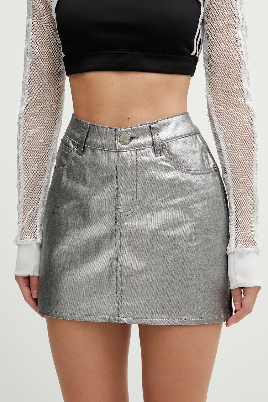 Rifľová sukňa adidas Originals