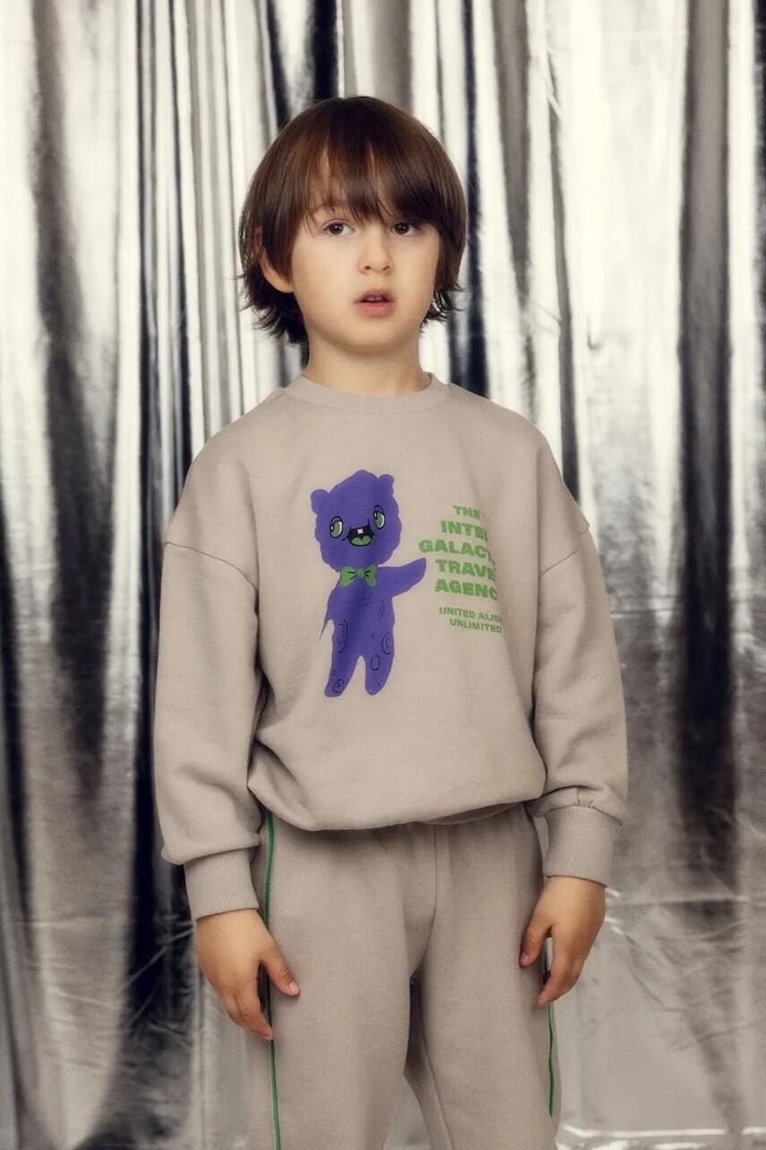 Detská bavlnená mikina Mini Rodini Alien travel agency