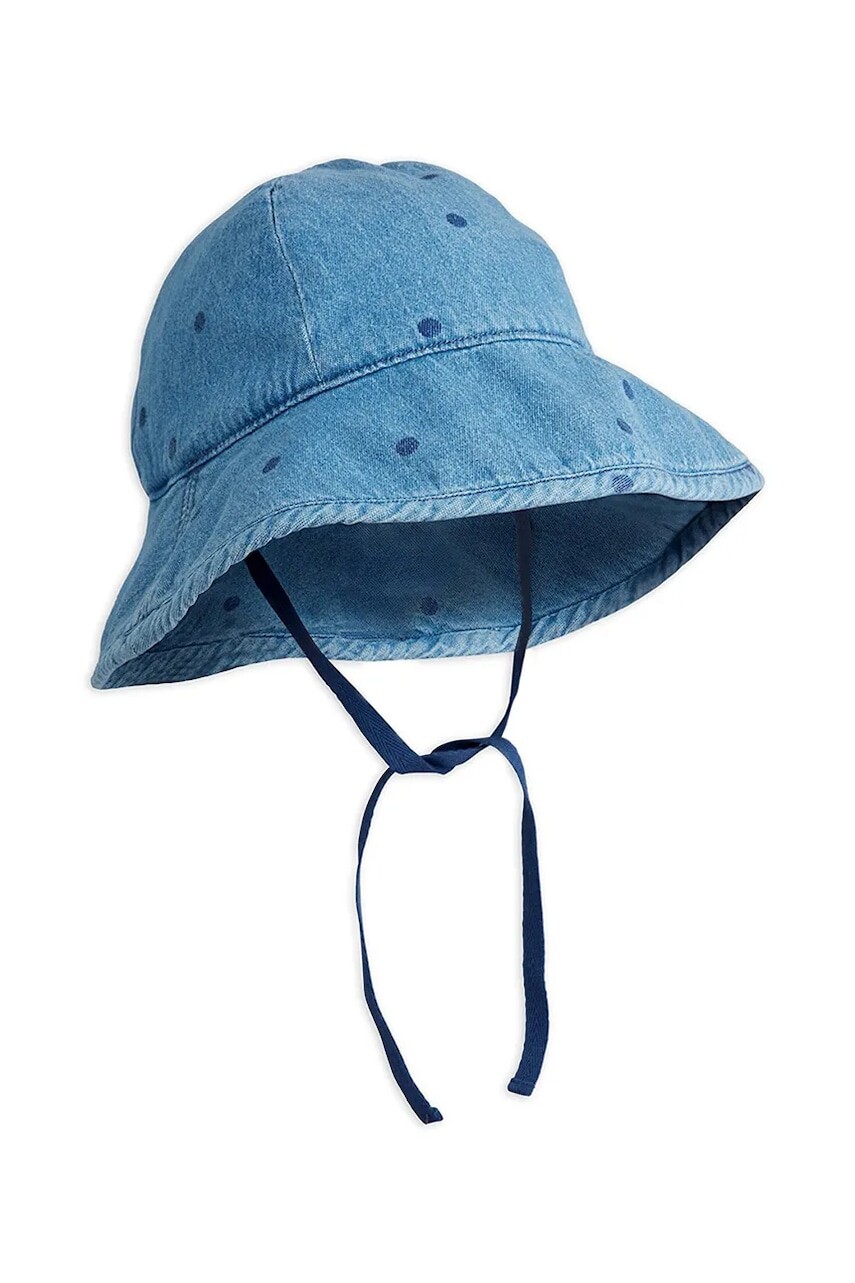 Detská džínsová čiapka Mini Rodini denim dots