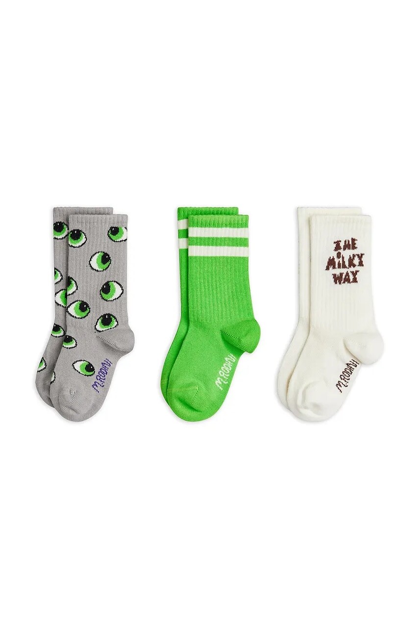 Detské ponožky Mini Rodini Eyes 3-pak
