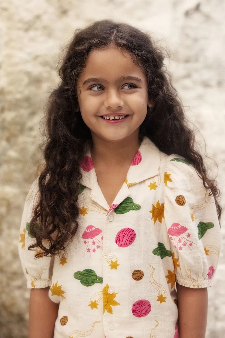 Detská bavlnená blúzka Mini Rodini Space