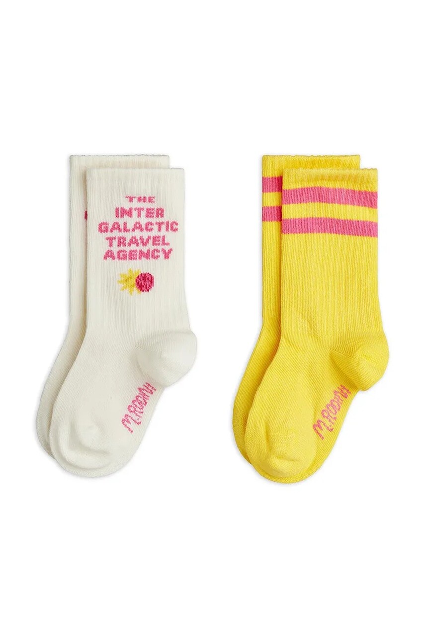 Detské ponožky Mini Rodini Intergalactic 2-pak