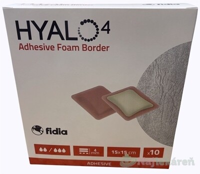 HYALO4 Adhesive Foam Border 15×15 cm silikónové penové krytie 10 ks