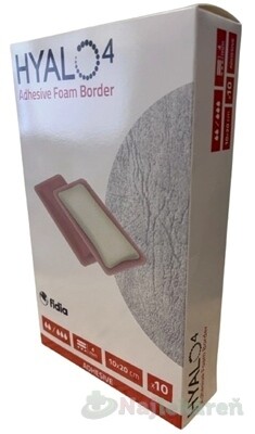 HYALO4 Adhesive Foam Border 10×20 cm silikónové penové krytie 10 ks