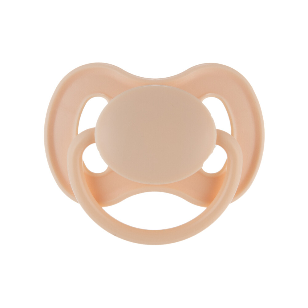 Canpol Babies Cumlík kaučukový okrúhla špička Nude 6–18 m krémový