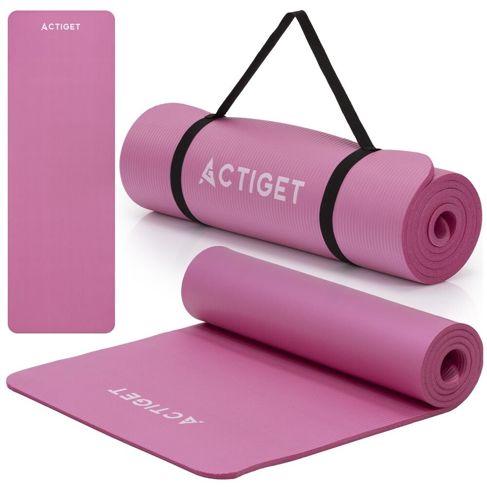 Podložka na cvičenie - 183x61 cm - protišmyková - ružová