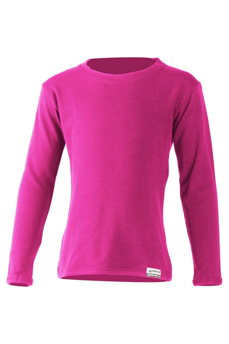 Lasting detská merino mikina snop ružová Veľkosť: 140 8596445025682