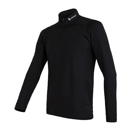SENSOR THERMO pánske tričko dl.rukáv zips čierna Veľkosť: S