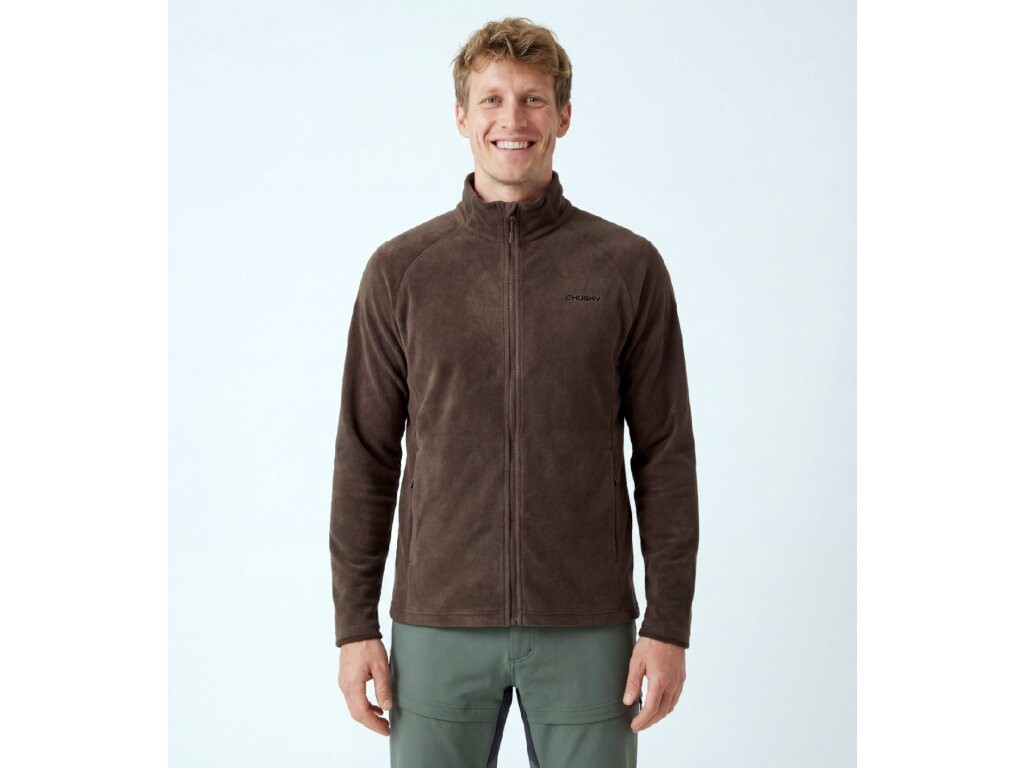 Husky Pánska fleecová mikina Aflee M brown Veľkosť: L
