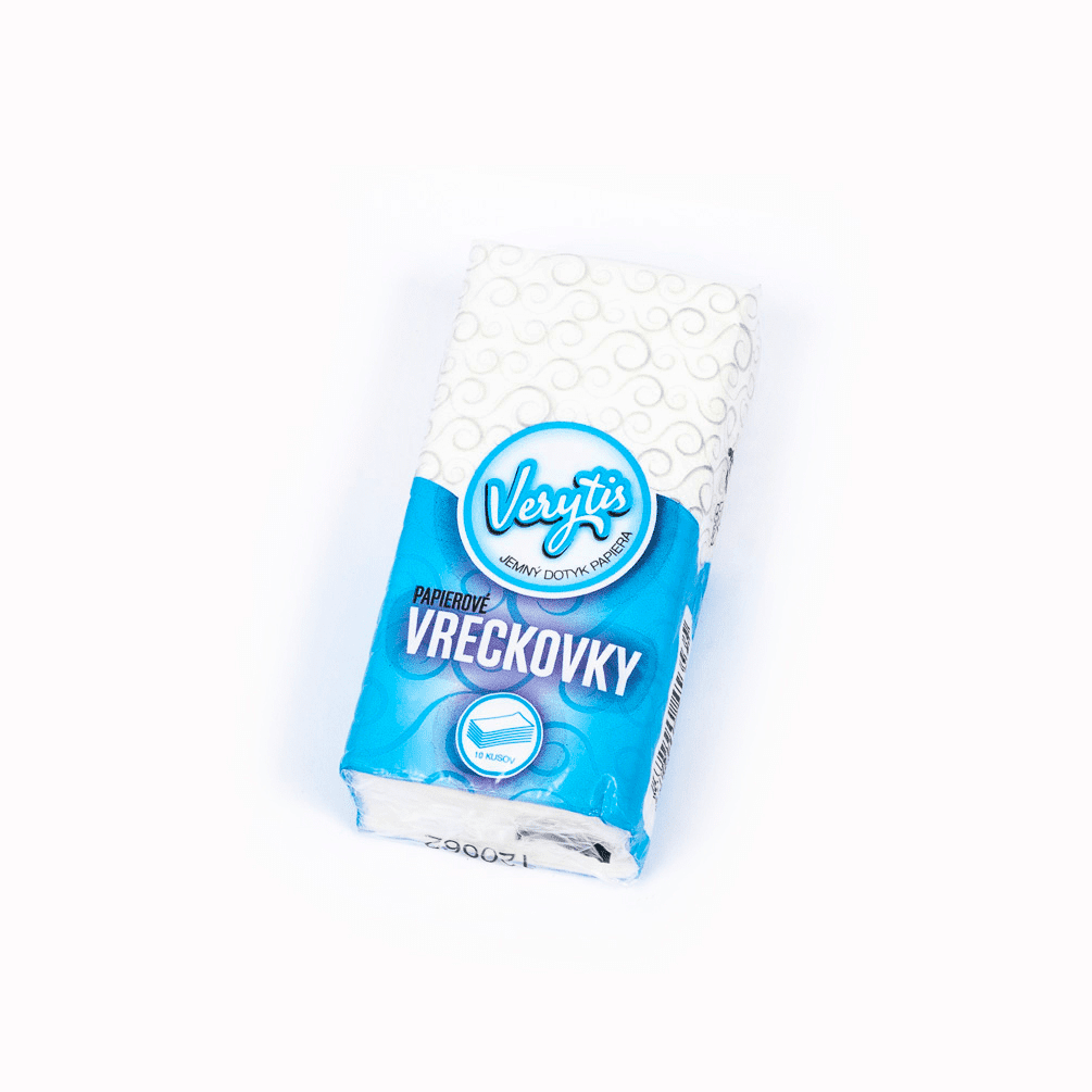 Verytis Blue papierové hygienické vreckovky 1 ks
