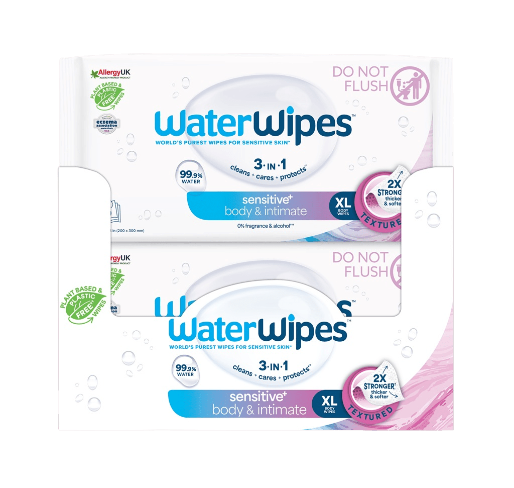 WATERWIPES Obrúsky vlhčené Adults bez obsahu plastov 12 x 30 ks