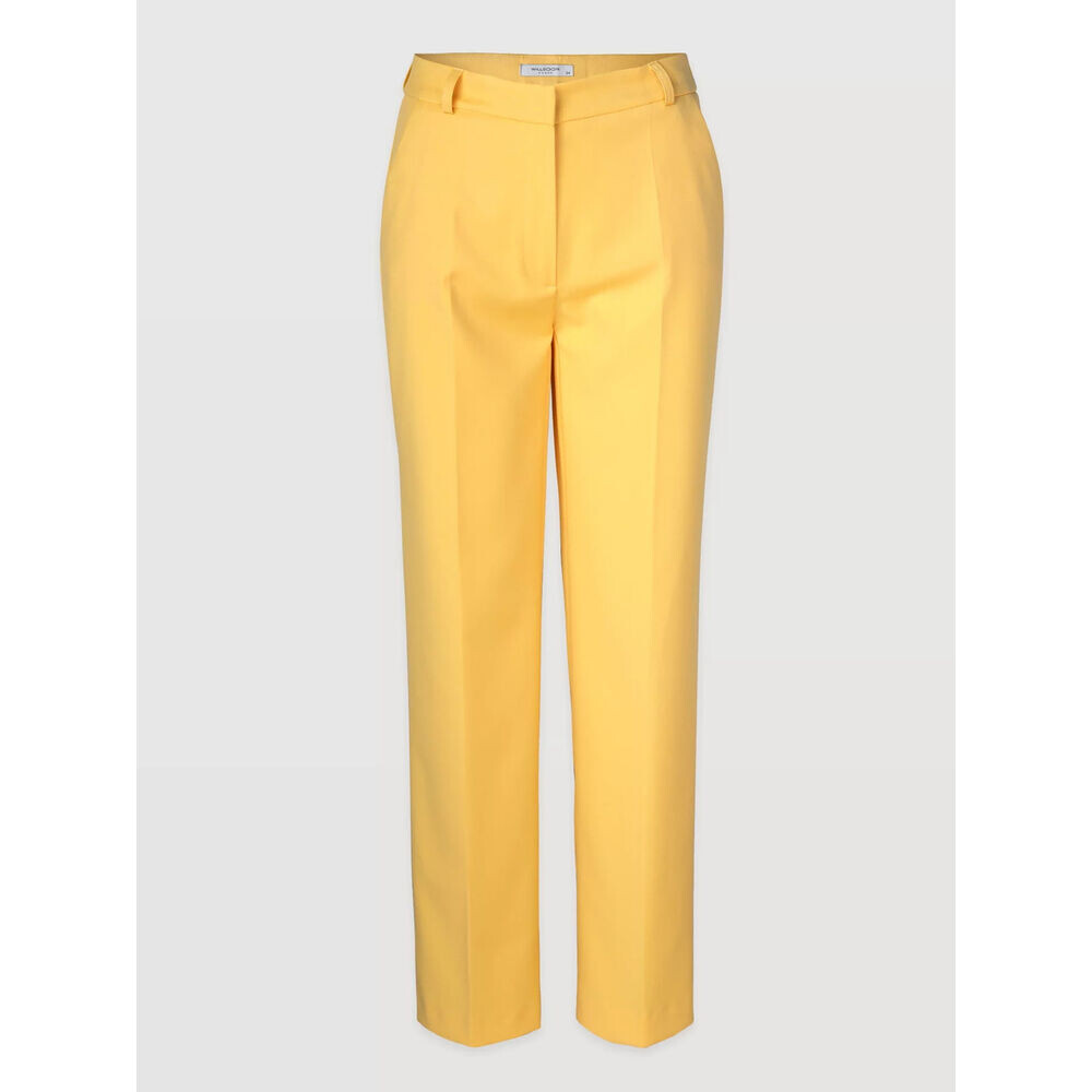 Elegantné dámske nohavice žlté 19607