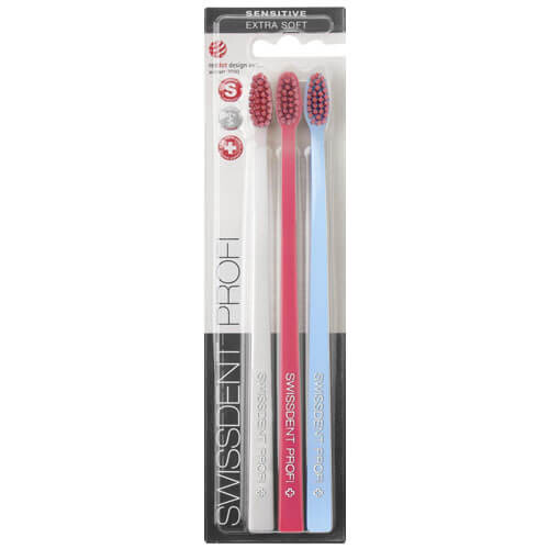 Swissdent Zubná kefka Gentle Extra Soft 2 + 1 ZADARMO