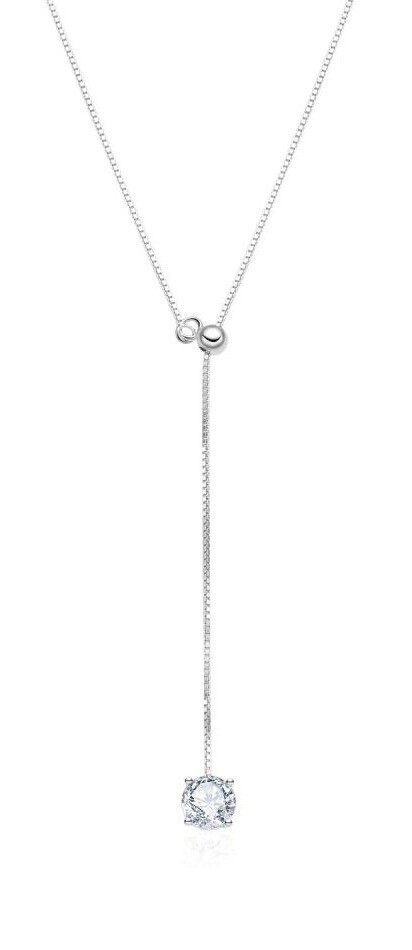 MOISS Flexibilný náhrdelník s kubickým zirkónom ETERNITY N0001034