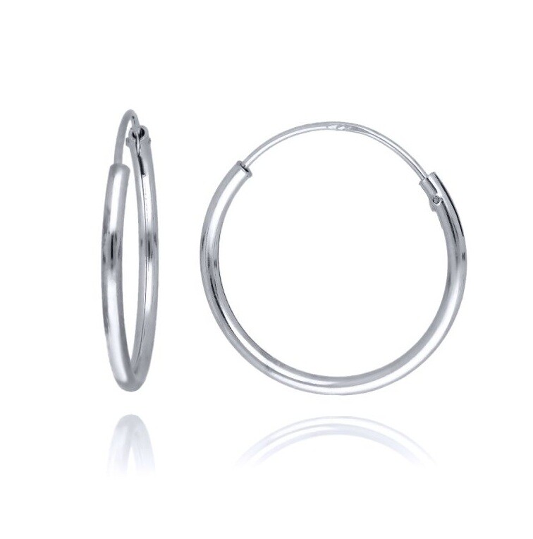 MOISS Nadčasové strieborné kruhy E0000821