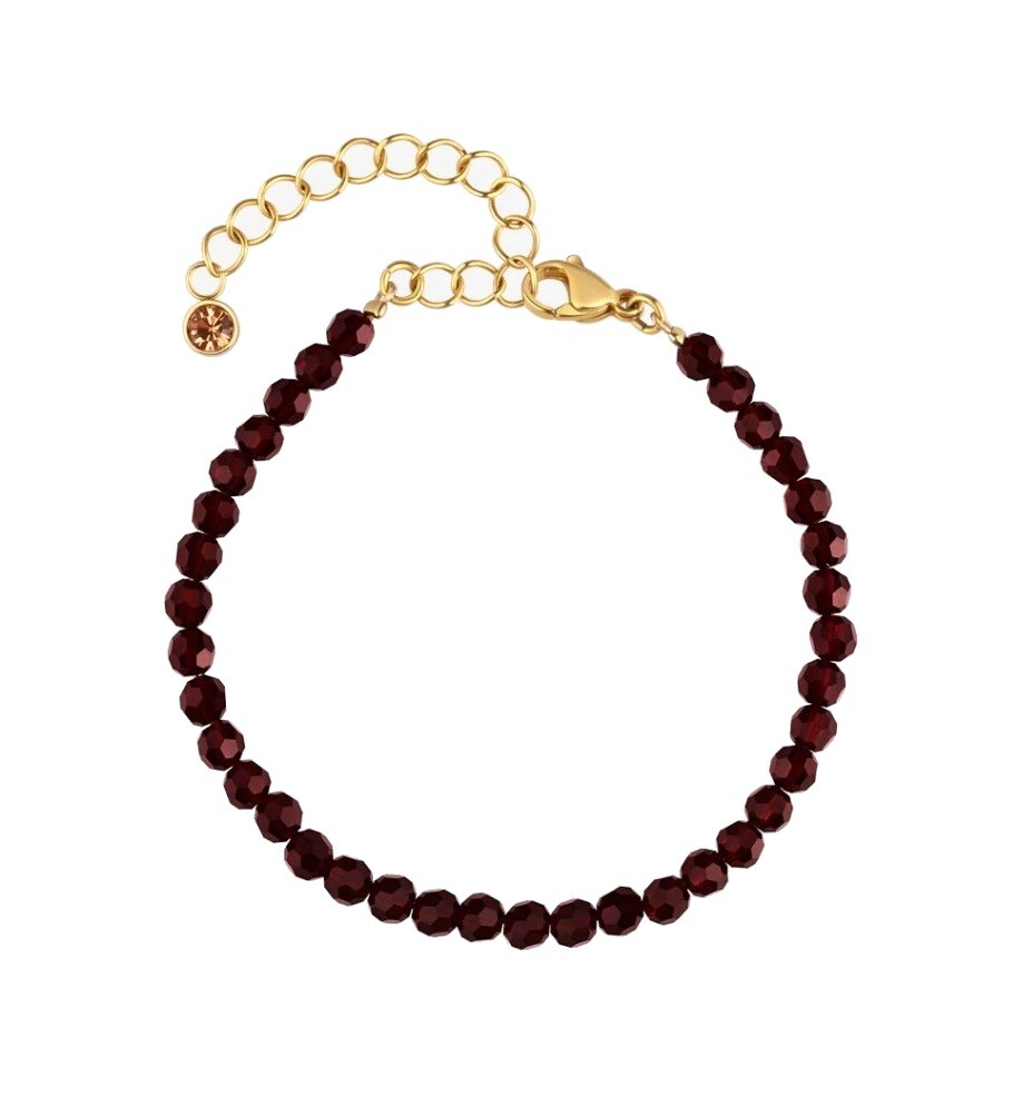 Preciosa Korálkový náramok s krištáľmi Preciosa Flame 7544Y63