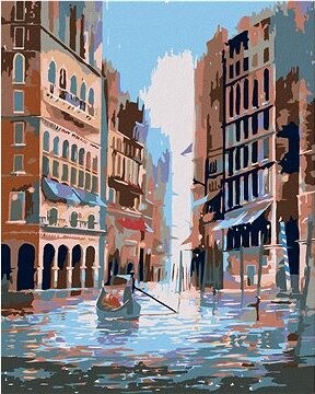 Diamondi – PLAVBA MEZI BUDOVAMI, 40 × 50 cm, bez rámu a bez napnutia plátna