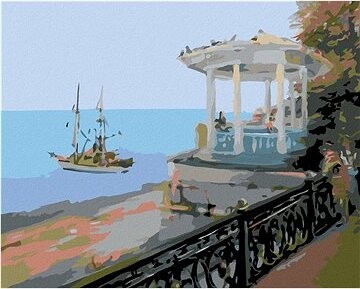 Diamondi – ALTÁNOK NAD MOROM, 40 × 50 cm, plátno napnuté na rám