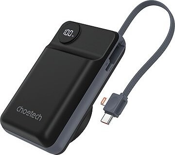 ChoeTech 20000 mAh LED display power bank for Mobile and Apple watch black