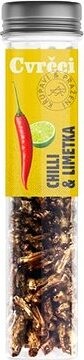 SENS Chrumkavé & praženie cvrčky 20 g – Chilli & Limetka