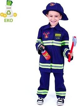 Dětský kostým hasič s českým potiskem S