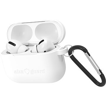 AlzaGuard Skinny Silicone Case pre Airpods Pro 3 biele