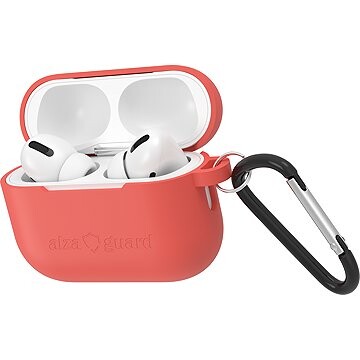 AlzaGuard Skinny Silicone Case pre Airpods Pro 3 červené