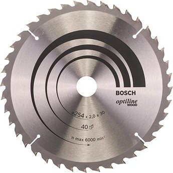 Bosch Pílový kotúč Optiline Wood 254 × 30 × 2,0 mm, 40 2.608.640.438