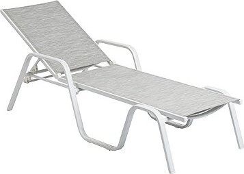 KETTLER Hliníkové lehátko BASIC PLUS, bílá/světle šedá