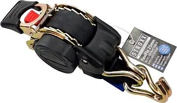 STROXX Upínací popruh s račňou 25 mm, automatické navíjanie, dĺžka 4 m