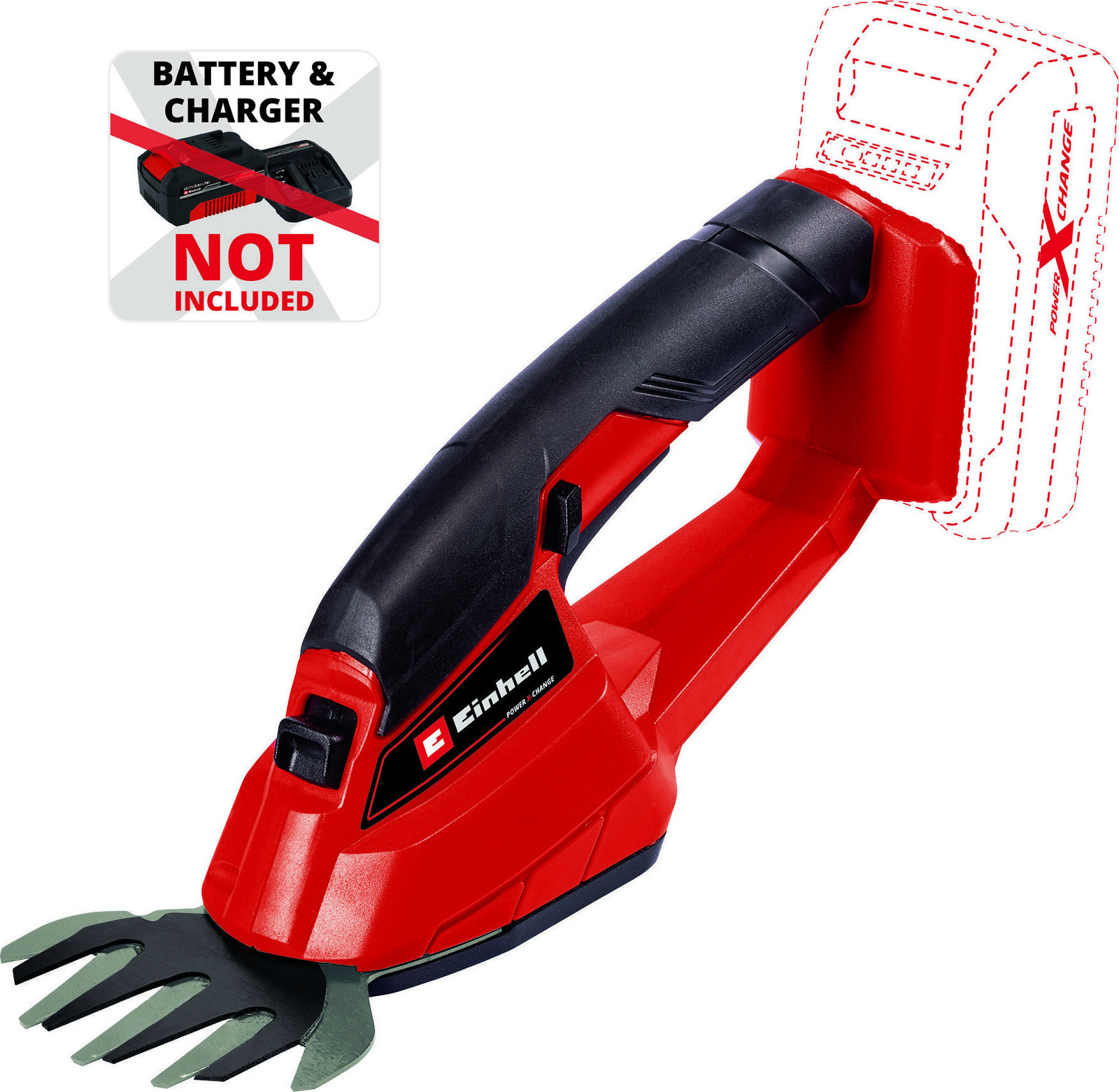 EINHELL Nožnice na trávu a kríky AKU GC-CG 18/1 Li-Solo (bez AKU)