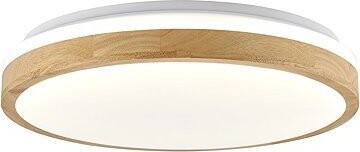 Eurakles LED svítidlo Forest sv.dřevo/bílá 45 W, 4900 lm, 2900-6500 K, pr. 490 × 85 mm