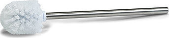 Zeller WC Štětka náhradní bílá, nerezová ocel, 7,5 × 39,5 cm