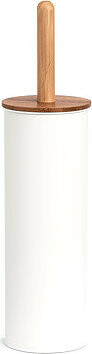 ZELLER WC Štětka bílá, bambus 10 × 38,4 cm