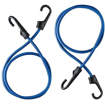 STROXX Gumové upínací popruhy 100 cm modré, set 2 ks