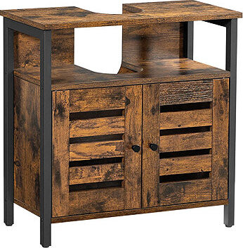 EUZIEL VASAGLE Koupelnová skříňka pod umyvadlo 60 × 30 × 60 cm, rustikální hnědá