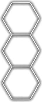 Escape6 Kompletné LED hexagónové svietidlo biele 4500 K, rozmery 3 elementy 97 × 246 cm