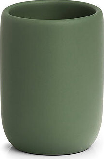 ZELLER Kelímek na kartáčky moderní šalvějový 7,2 × 10 cm