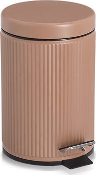 ZELLER Koupelnový odpadkový koš kovový moka 3 l, 17 × 26 cm