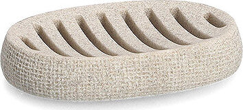 ZELLER Mýdlenka přírodní motiv, béžová 13 × 9 × 2 cm