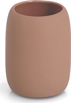 ZELLER Kelímek na kartáčky keramický barva moka 8,4 × 10,8 cm