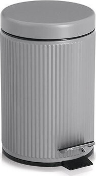 ZELLER Koupelnový odpadkový koš kovový šedý 3 l, 17 × 26 cm