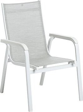 Kettler Basic Plus Hliníkové křeslo bílé/světle šedé
