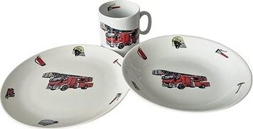 Genex tanier + miska + detský hrnček HASIČI
